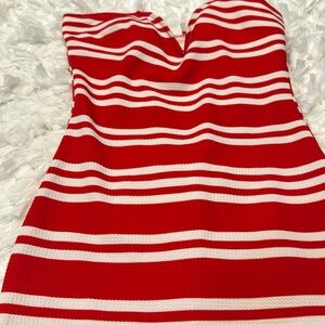 Strap dress red